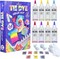 Tie-Dye Kit with 8 Non-Toxic Colors Permanent Fabric Dye Art Set for Kids and Adults, Perfect for Homemade Parties, Creative Group Activities, and DIY Gifts